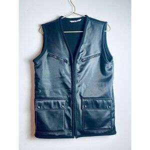 Catherine Melandrino Black Quilted Vest
